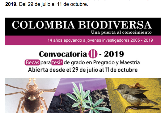 Concursar Becas Colombia Biodiversa es muy fácil: